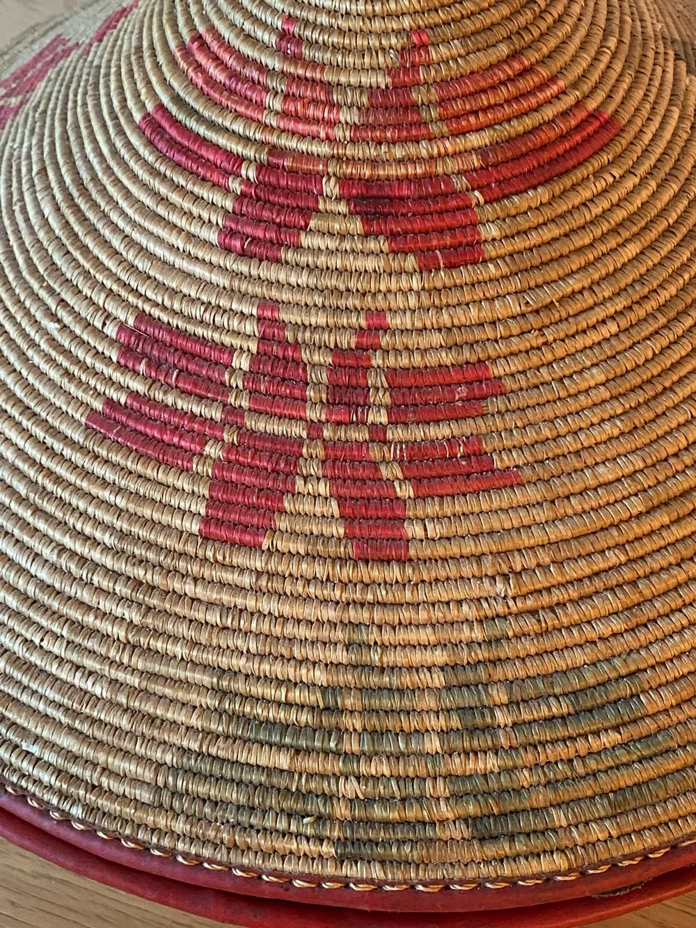 Large Vintage Ethiopian Mesob Basket Handwoven Injera Serving Table